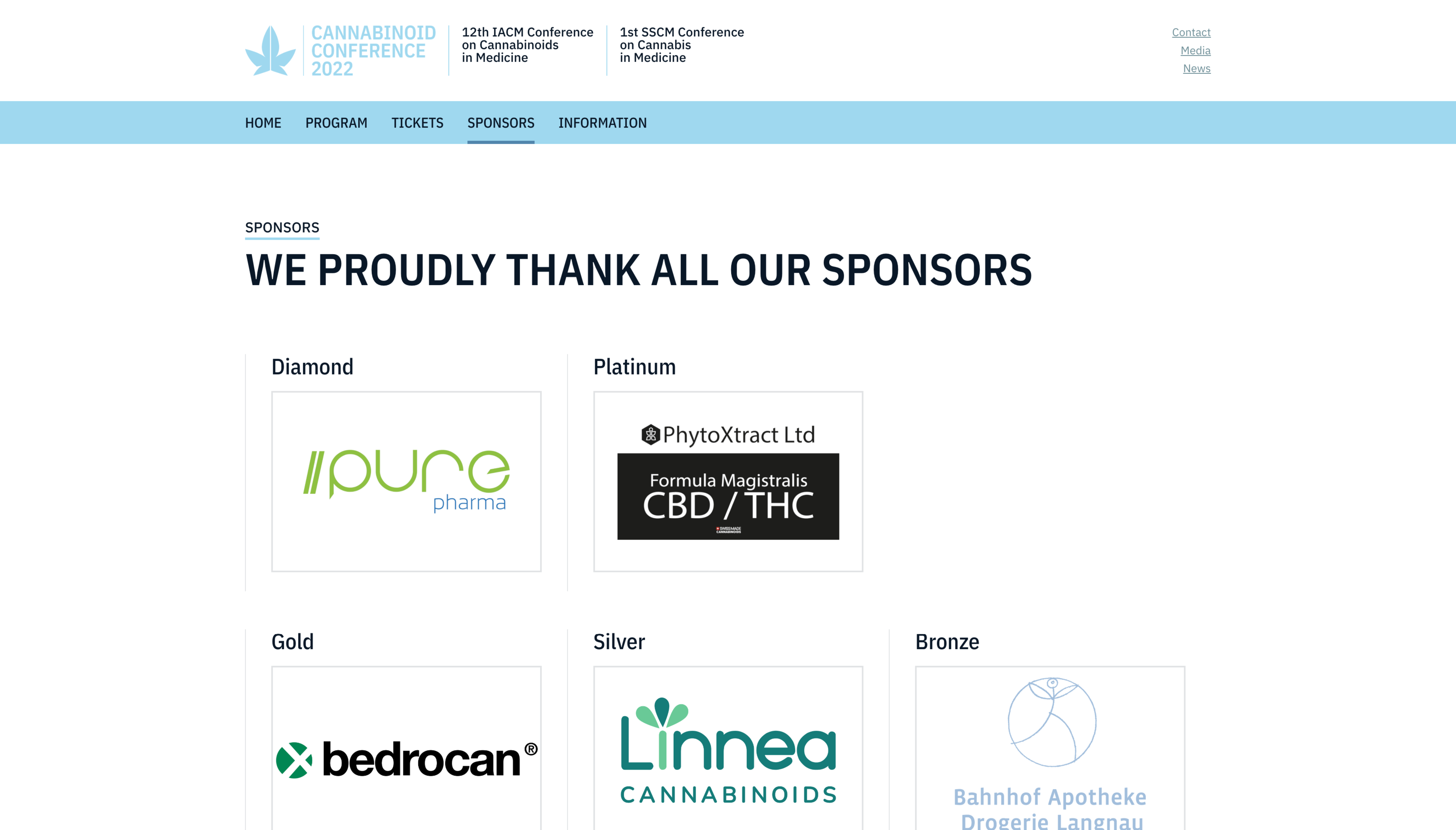 Sponsors - Cannabinoid Conference 2022 Sponsors - Cannabinoid Conference 2022
