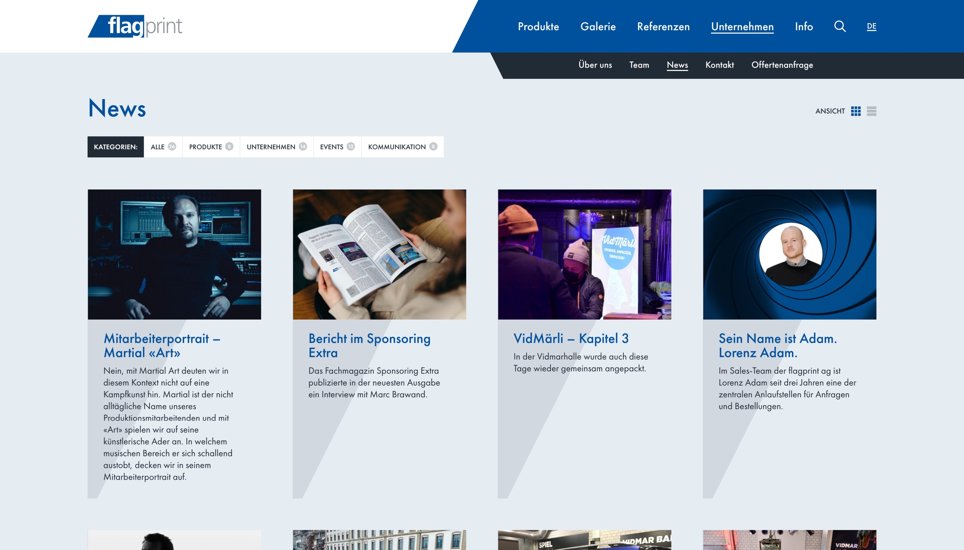 Get the latest news from & about us _ Flagprint AG Get the latest news from & about us _ Flagprint AG